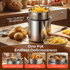 🎁304 Stainless Steel Multifuntional Fryer