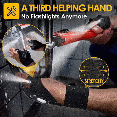 LED Flashlight Waterproof Gloves🧤💡🔧(Maintenance, Exploration, Emergency Lighting)