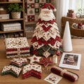 🔥LAST DAY 69% OFF🎄 DIY Quilted Santa Christmas Tree Kit – Handmade Holiday Craft & Festive Tabletop Decor