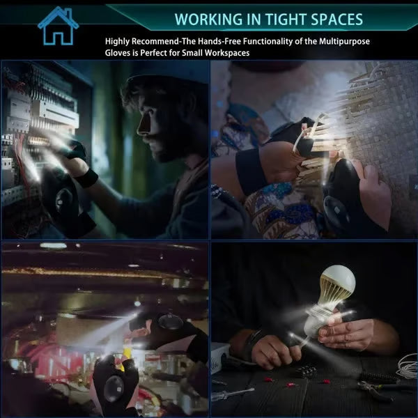 LED Flashlight Waterproof Gloves🧤💡🔧(Maintenance, Exploration, Emergency Lighting)