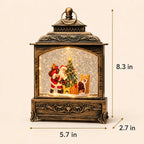 Musical Christmas Lantern with Snow