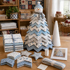 🔥LAST DAY 69% OFF🎄 DIY Quilted Santa Christmas Tree Kit – Handmade Holiday Craft & Festive Tabletop Decor
