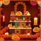 🎃🏵️Day of the Dead Wooden Altar Display Set(📦Buy 2 Free Shipping)