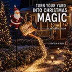 Solar Santa Waterfall Garden Light