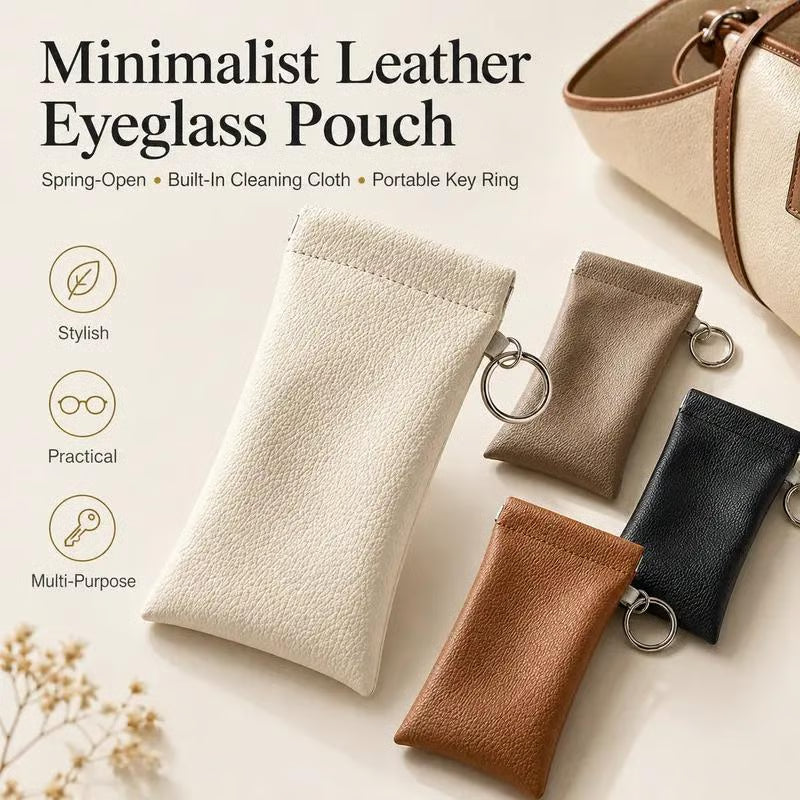 🔥HOT SALE🔥Soft PU Leather Eyeglasses Jewelry Bag