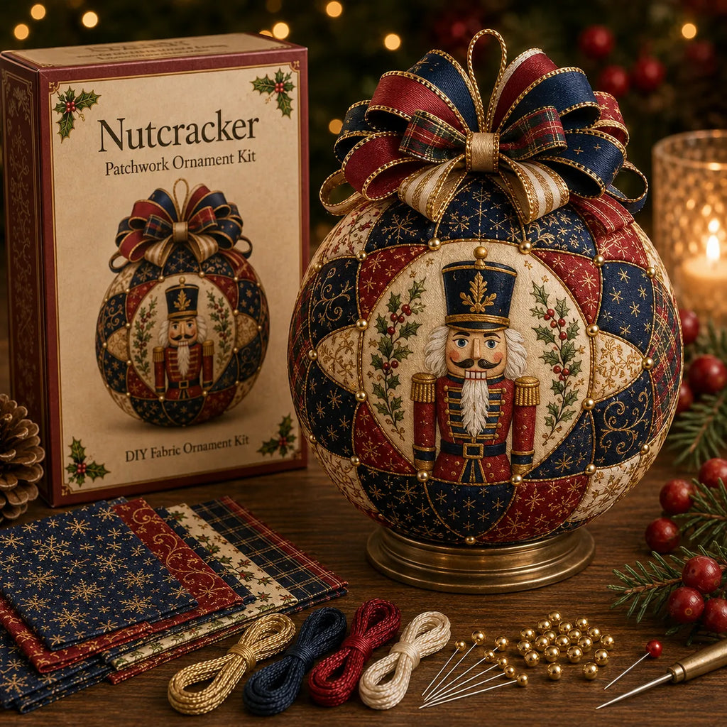 🔥🎄 Christmas Special – 50% OFF 🎁 Christmas Classics Patchwork Ornament DIY Kit
