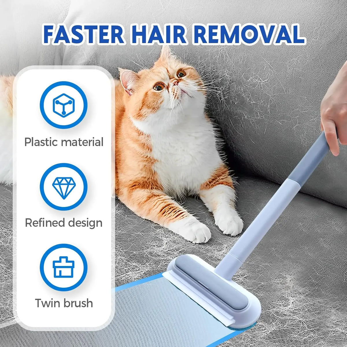 🐶🔥 4-in-1 Pet Hair Remover — 49% OFF Today!