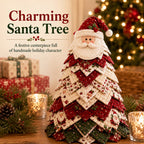 🔥LAST DAY 69% OFF🎄 DIY Quilted Santa Christmas Tree Kit – Handmade Holiday Craft & Festive Tabletop Decor