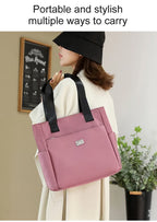 🔥Large Capacity Water Repellent Multi Pocket Nylon Shoulder Bag👜