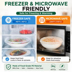 🔥LAST DAY SALE 49% OFF-100Pcs Medium Reusable Elastic Plastic Bowl Covers - Kitchen Bread Proofing,