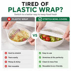 🔥LAST DAY SALE 49% OFF-100Pcs Medium Reusable Elastic Plastic Bowl Covers - Kitchen Bread Proofing,