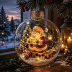 🎅LAST DAY 50% OFF - 🎄Glowing Christmas Diorama Ornament – A Tiny Winter World in Your Hands