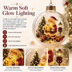 🎅LAST DAY 50% OFF - 🎄Glowing Christmas Diorama Ornament – A Tiny Winter World in Your Hands