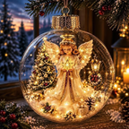 🎅LAST DAY 50% OFF - 🎄Glowing Christmas Diorama Ornament – A Tiny Winter World in Your Hands