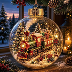 🎅LAST DAY 50% OFF - 🎄Glowing Christmas Diorama Ornament – A Tiny Winter World in Your Hands