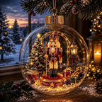 🎅LAST DAY 50% OFF - 🎄Glowing Christmas Diorama Ornament – A Tiny Winter World in Your Hands