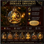 🎅LAST DAY 50% OFF - 🎄Glowing Christmas Diorama Ornament – A Tiny Winter World in Your Hands