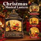 Musical Christmas Lantern with Snow