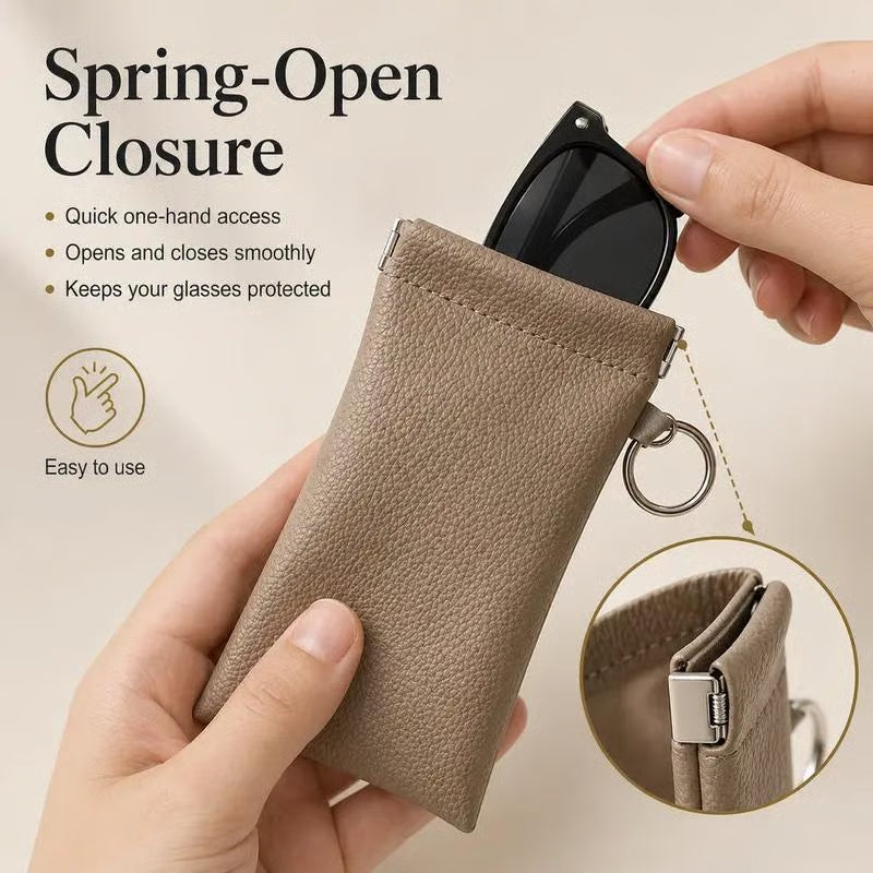 🔥HOT SALE🔥Soft PU Leather Eyeglasses Jewelry Bag