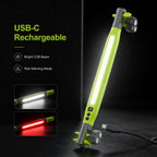🛠️Rechargeable Magnetic LED Work Light with Built-in Battery - IPX4 Waterproof & Shockproof, Clamp & Magnet Base
