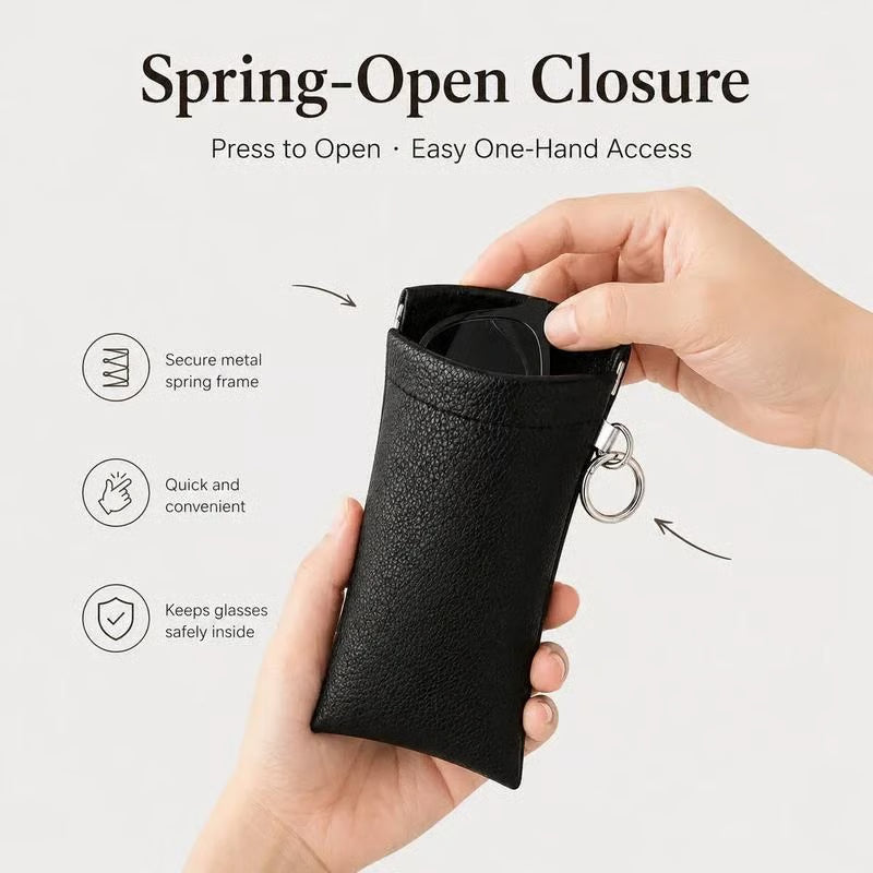 🔥HOT SALE🔥Soft PU Leather Eyeglasses Jewelry Bag