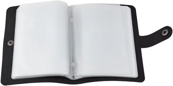 ✝️ Catholic PU+PVC Leather Holy Card Holder – Pocket Prayer Card Organizer with Snap Closure