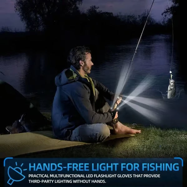 LED Flashlight Waterproof Gloves🧤💡🔧(Maintenance, Exploration, Emergency Lighting)