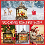 Musical Christmas Lantern with Snow