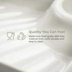 4-Piece Snack & Dumpling Plates with Sauce Compartments