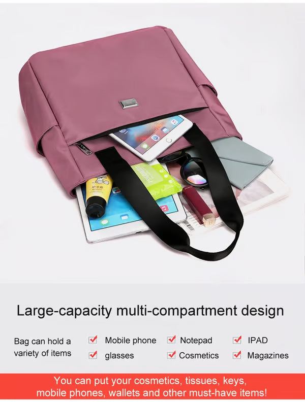 🔥Large Capacity Water Repellent Multi Pocket Nylon Shoulder Bag👜