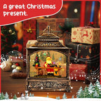 Musical Christmas Lantern with Snow