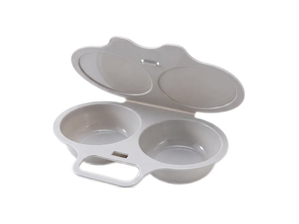 🥳2026 HOT SALE🥳💞50K+ SOLD! 🥗🎁 50% OFF! Microwave Egg Poacher——Dual‑cavity, non‑stick & easy clean. Healthier than frying – stock up & save!！🏠✅