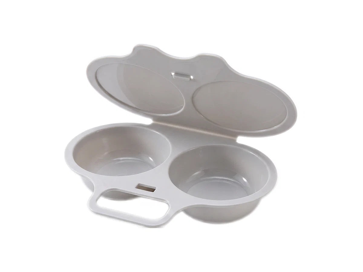 🥳2026 HOT SALE🥳💞50K+ SOLD! 🥗🎁 50% OFF! Microwave Egg Poacher——Dual‑cavity, non‑stick & easy clean. Healthier than frying – stock up & save!！🏠✅