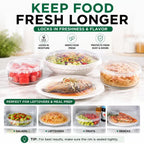 🔥LAST DAY SALE 49% OFF-100Pcs Medium Reusable Elastic Plastic Bowl Covers - Kitchen Bread Proofing,