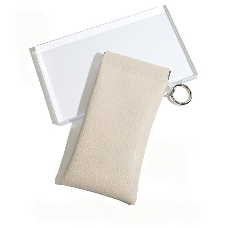 🔥HOT SALE🔥Soft PU Leather Eyeglasses Jewelry Bag