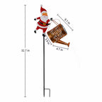 Solar Santa Waterfall Garden Light