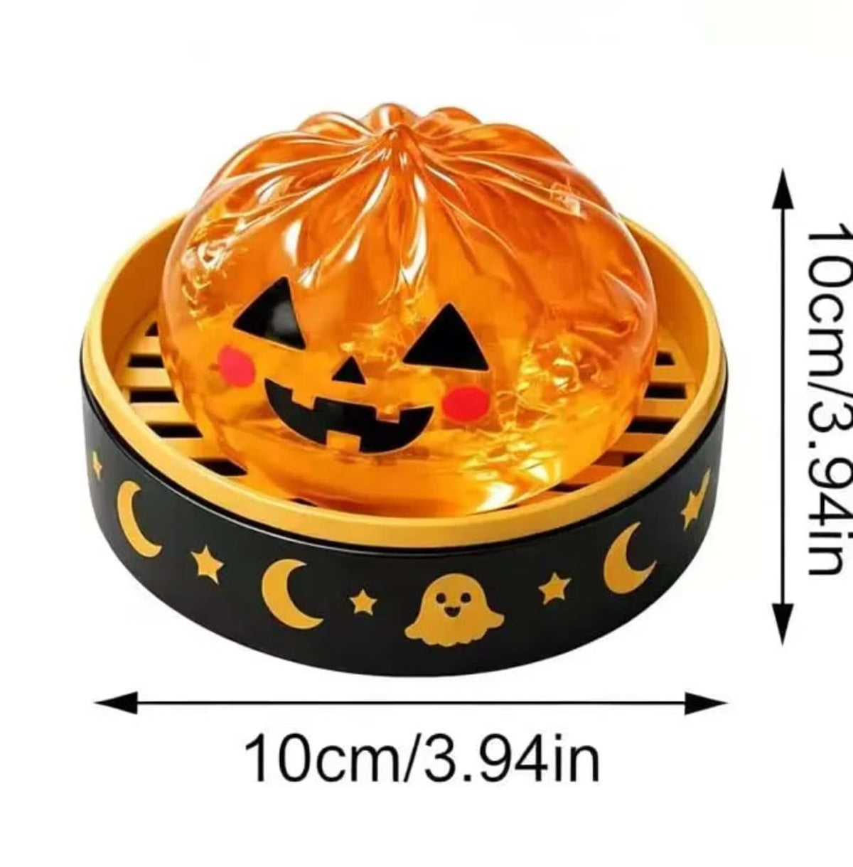 Halloween Mystery Glitter Dumpling Squishy Box Set, Ghost Pumpkin Eyeball Design, Soft Stress Relief Fidget Toy, Party Favor Gift for Boys/Girls