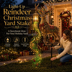 🔥Last day with huge discounts!✨ Light-Up Christmas Reindeer Yard Stake 🦌
