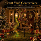 🔥Last day with huge discounts!✨ Light-Up Christmas Reindeer Yard Stake 🦌