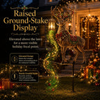 🔥Last day with huge discounts!✨ Light-Up Christmas Reindeer Yard Stake 🦌