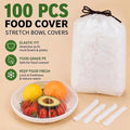 🔥LAST DAY SALE 49% OFF-100Pcs Medium Reusable Elastic Plastic Bowl Covers - Kitchen Bread Proofing,