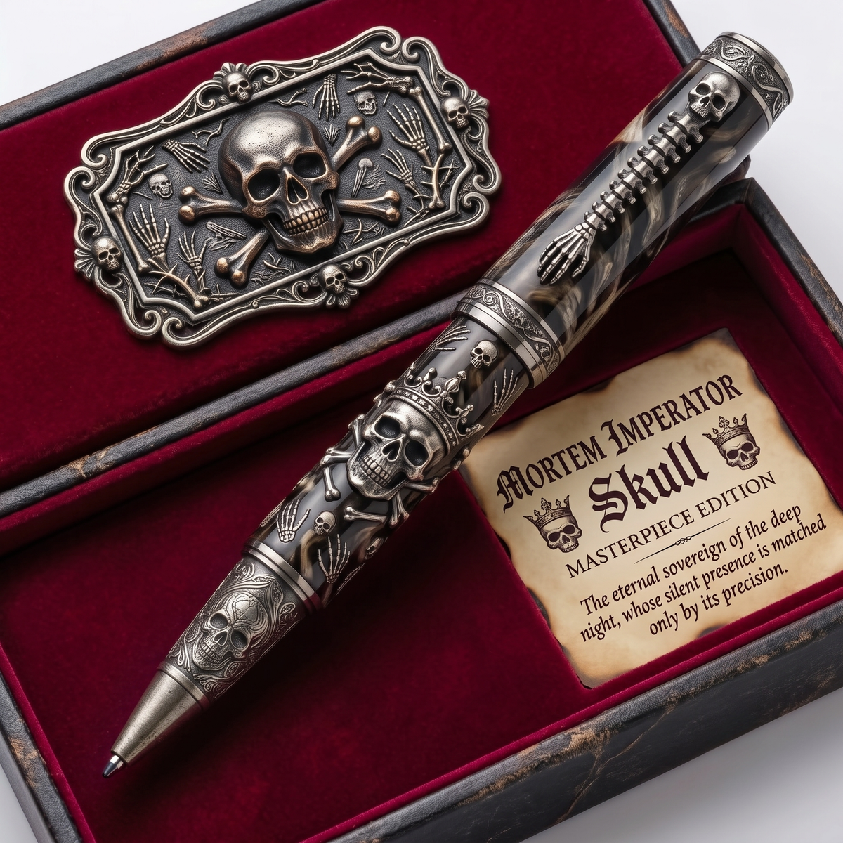 💀 Mortem Imperator Skull Masterpiece Edition Luxury Pen