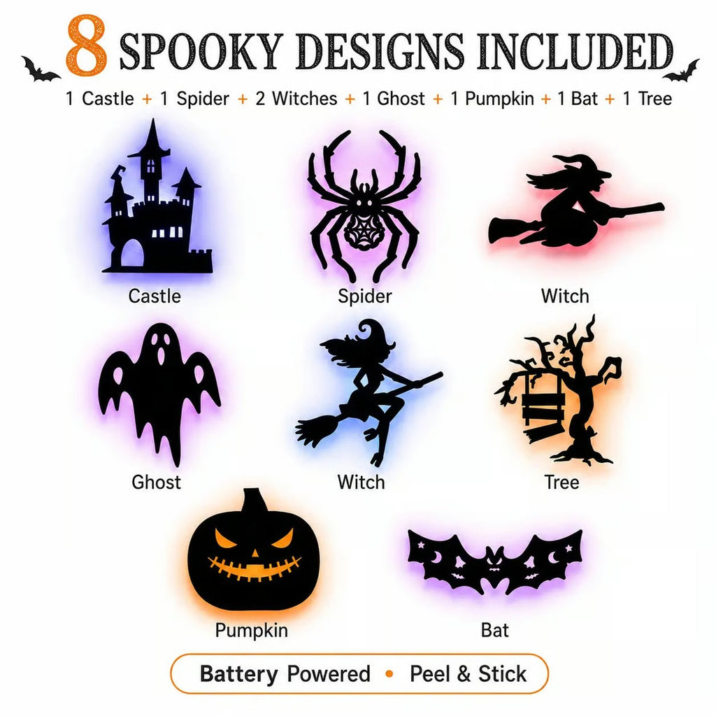 🔥Stick Halloween LED Window Lights