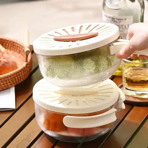 2-in-1 Draining and Preservation Basket: Simplify Washing & Storing