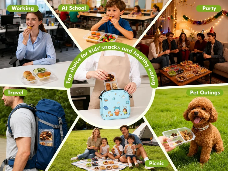 📣 LAST DAY 49% OFF 🔥 🍱Reusable Divided Snack Storage Container