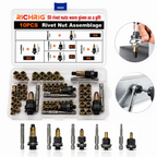 🛠️Head Rivet Nut Tool, M3 M4 M5 M6 M8 Rivnut Kit,Carbon Steel Rivnut Set