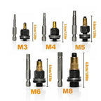 🛠️Head Rivet Nut Tool, M3 M4 M5 M6 M8 Rivnut Kit,Carbon Steel Rivnut Set