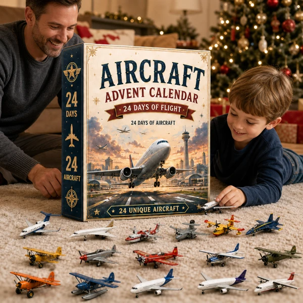 ⏳ Last Day 49% OFF – ✈️ Aircraft Advent Calendar 2026 | 24 Days of Flight with 24 Unique Miniature Airplanes, Jets & Aviation Collectibles 🎄🎁