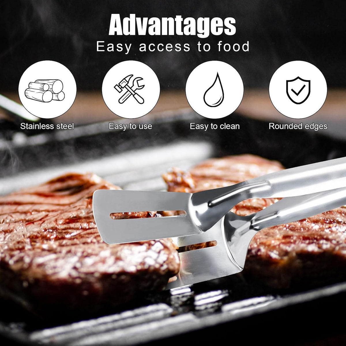 Multifunctional 304 SS Double-Sided Shovel Clip